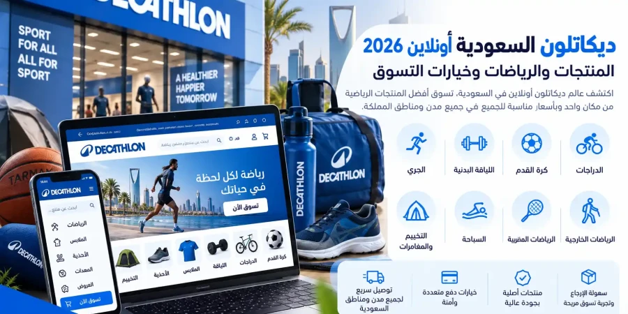 المنتجات والرياضات وخيارات التسوق | ديكاتلون السعودية أونلاين 2026