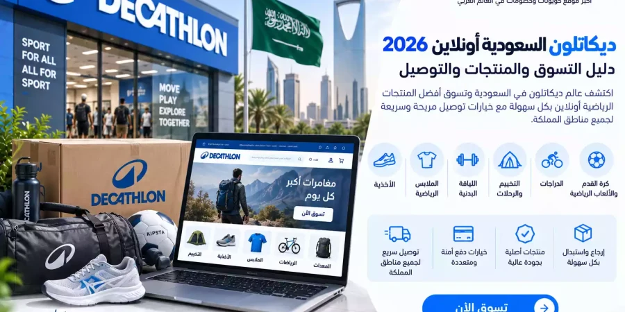 ديكاتلون السعودية أونلاين 2026 | دليل التسوق والمنتجات والتوصيل